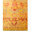 Tapis jaune en laine noué à la main de conception unique 8 pi 10 po x 11 pi 8 po Sadie-Mae