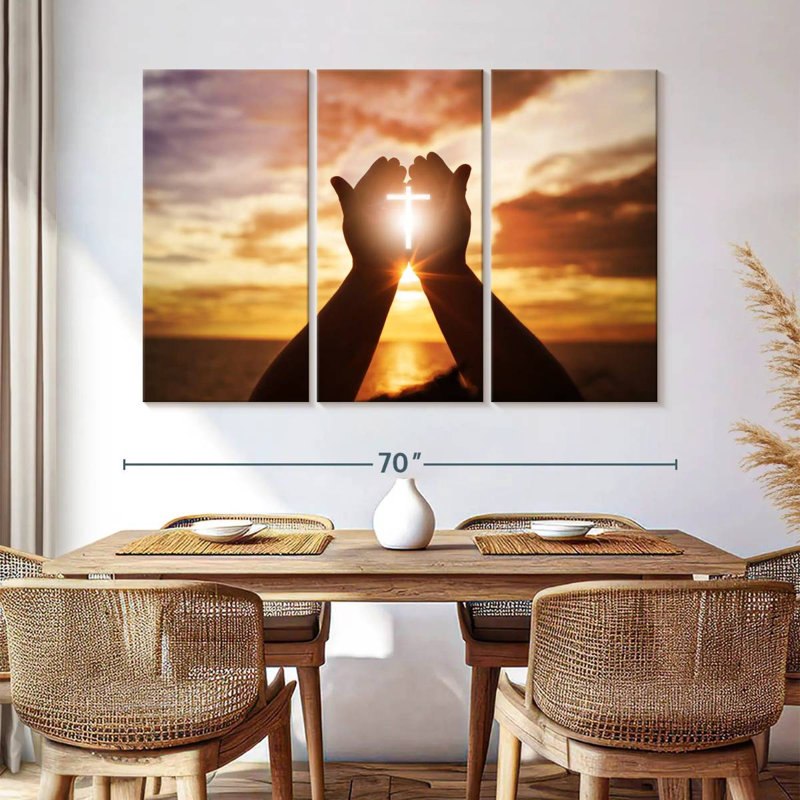 Adella Sunlight Over Cross, 42" H x 65" W
