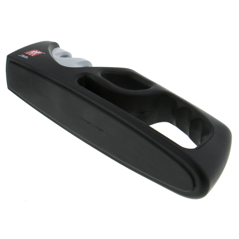 ZWILLING 2-stage Pull-Through Sharpener, Black/Grey