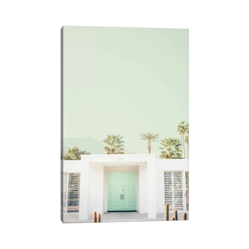 Mint Palm Springs - 1 pièce, photo rectangulaire sur toile tendue, H 18 po x l 12 po x P 1,5 po