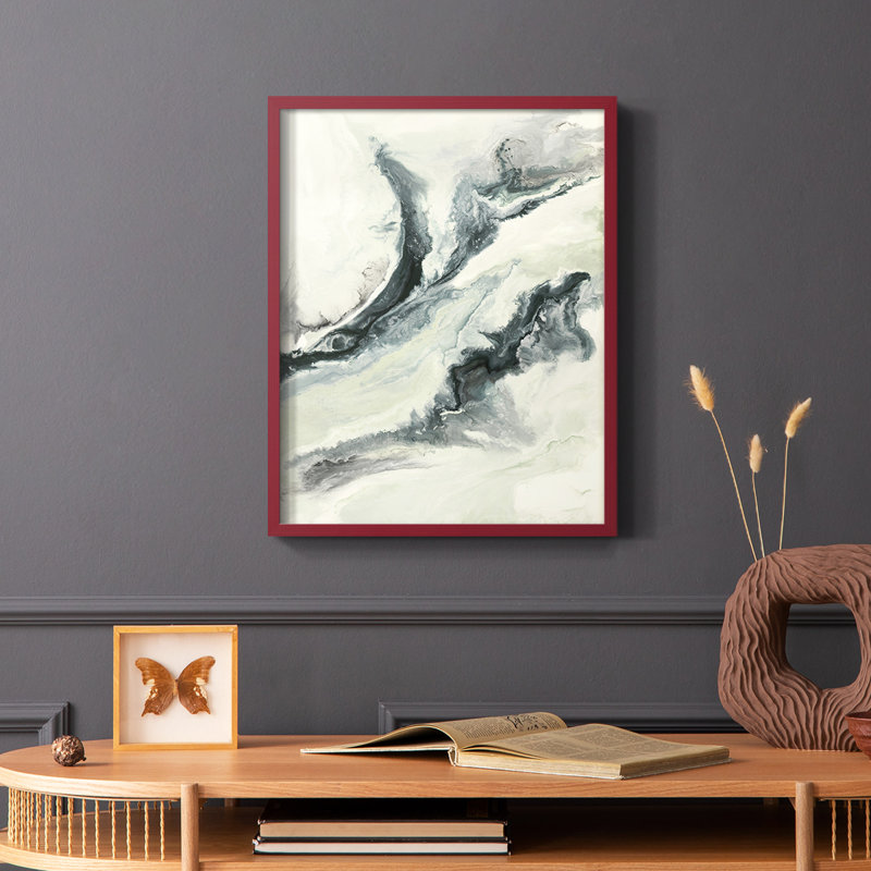 Reproduction encadrée sans titre - bois massif, Blanc, H 28 po x l 22 po