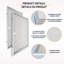 Filtres à graisse en aluminium pour hottes à conduit de 11,81 po x 14,33 po x 0,37 po compatibles avec les hottes de cuisine de 30 po de la collection Allure de Broan (paquet de 4)