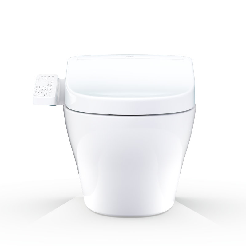 TOTO® WASHLET®+ EP Wall-Hung Elongated Toilet and WASHLET S2 Bidet Seat and DuoFit® In-Wall 0.9 and 1.28 GPF Dual-Flush Tank System, Matte Silver - CWT4283346CMFG#MS