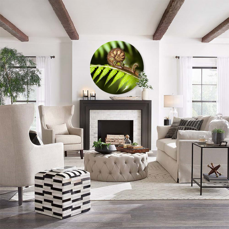 Fern Branch! Print, 46" H x 46" W x 1" D, Acrylic