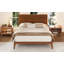 Mid-Century Modern King Size 12 Inch Bamboo Wood Platform Bed with Wood Slat Metal Support, No Box Spring Needed, Easy Assembly-133674211