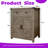 Compact Farmhouse Barn Door Storage Cabinet With Drawer-1829815363