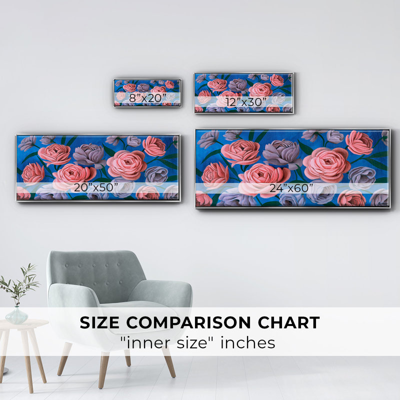 Layered Petals III- Framed Canvas