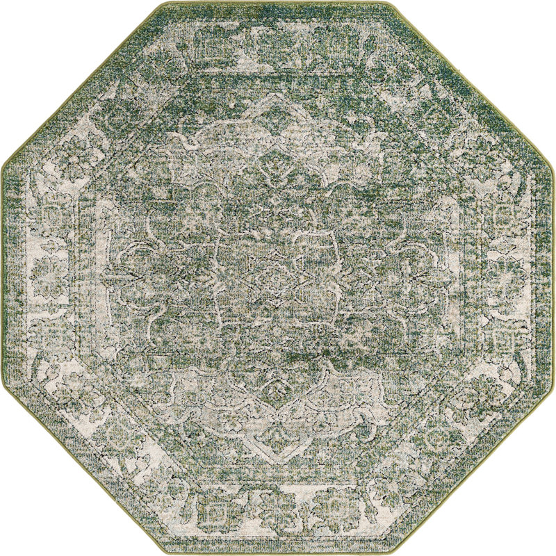 Mekalah Oriental Indoor Rug, Octagon 5'