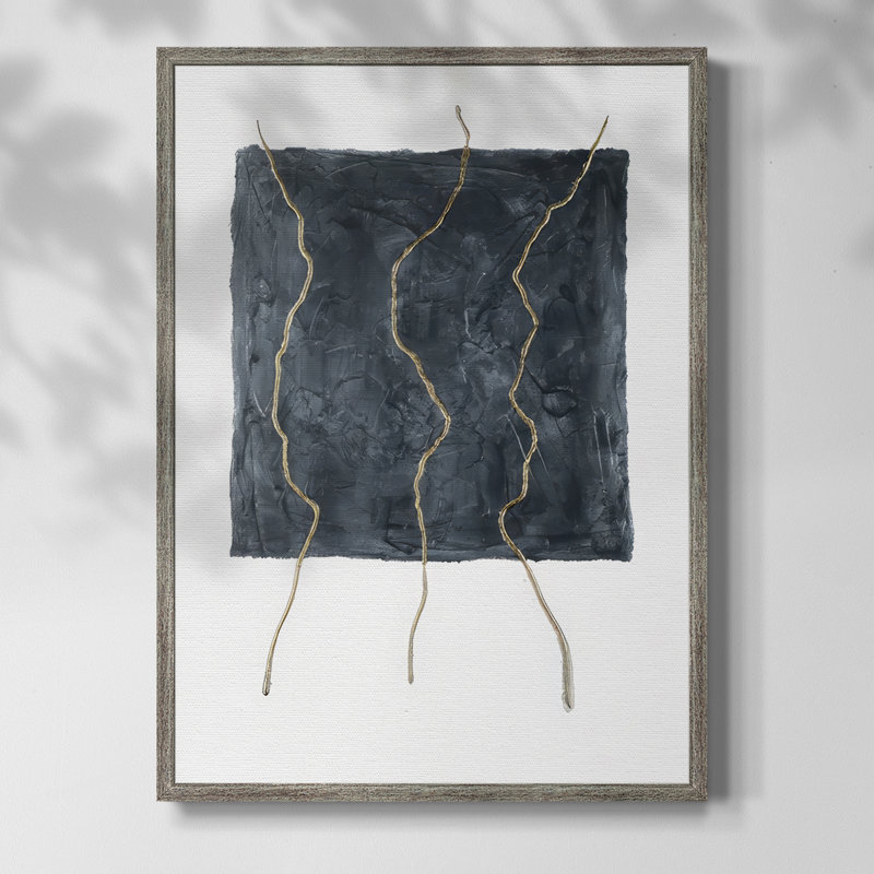 «Divided Plot III», reproduction encadrée - bois massif, H 30 po x l 24 po