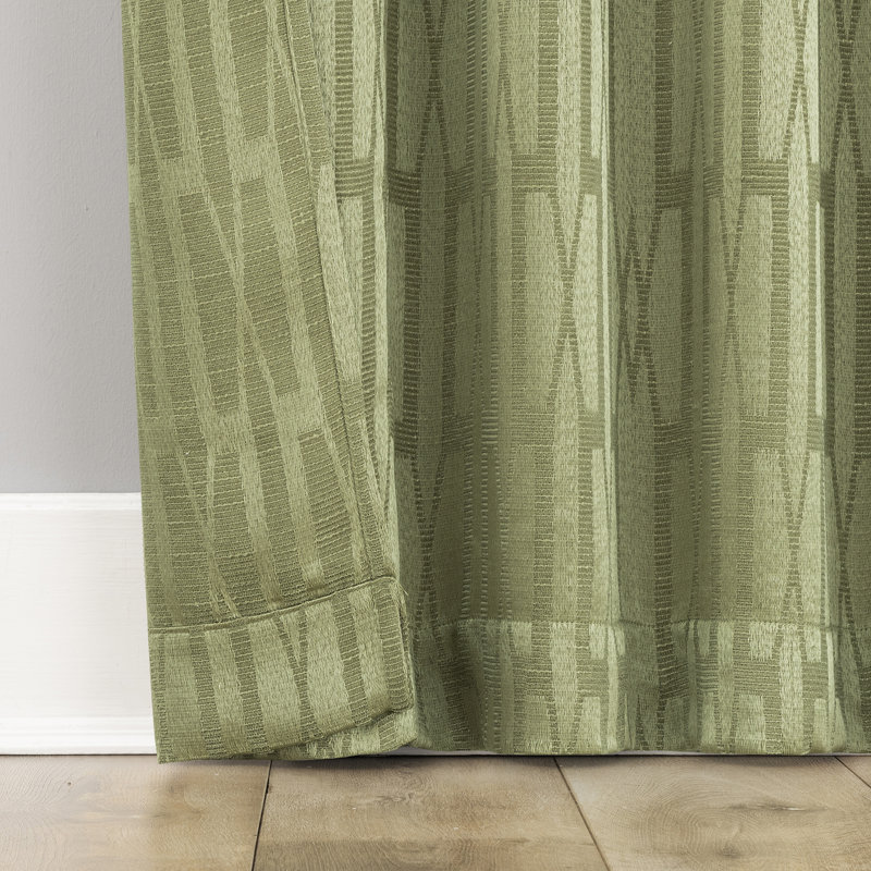 Rideau semi-transparent Dover, L 52 po x L 84 po, Vert