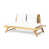 White Cushion/Teak Frame