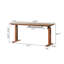 Bureau électrique à hauteur réglable en bois de noyer noir 62,99 po-131659541