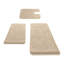 Ensemble de tapis de salle de bain 3 pièces en mousse viscoélastique douce et antidérapante
