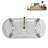 71" Streamline Clawfoot Tub,Tray,Drain and Clawfeet-101628941-102360909