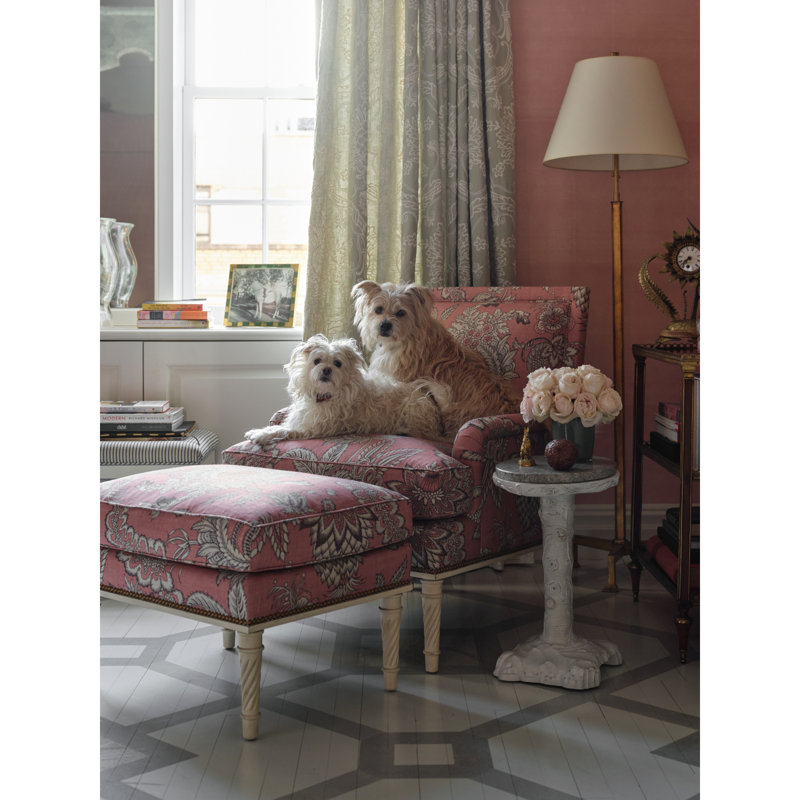 Arcadia Hayes Embroidery Fabric, Ivory