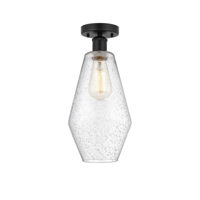 Plafonnier semi-encastré en verre Amylea