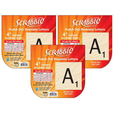 Scrabble Deco 4 "Letters babillard découpé
