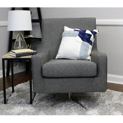 Basilina Upholstered Swivel Armchair