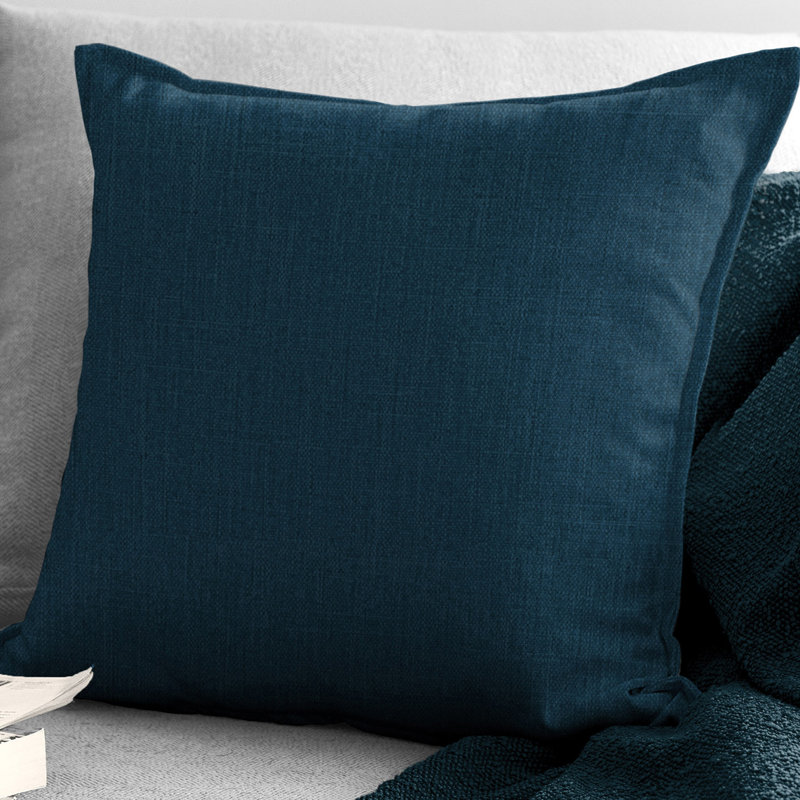 Housse et insert de coussin rectangulaire 100% polyester London, 24"H x 24"W, Blanc