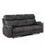 Canapé inclinable manuel en microfibre Hirah