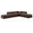 Itala Velvet L-Shaped Sectional Reversible-94482549