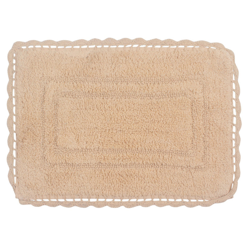 Soft Bath Rug, 17" W x 24" L, Linen