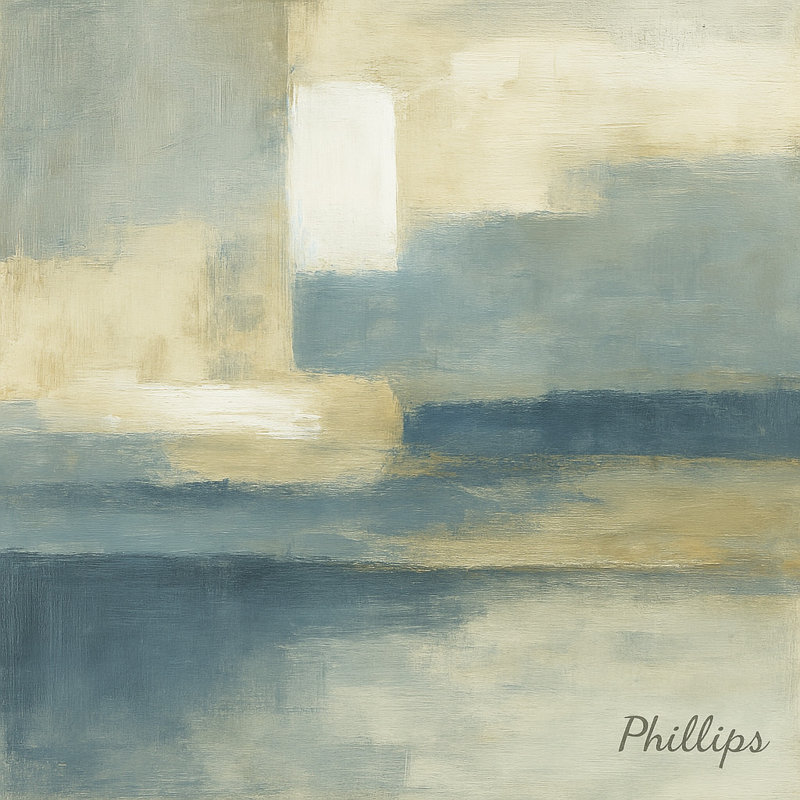 “Modern Reflections” by Phillips – Wrapped Canvas Wall Art