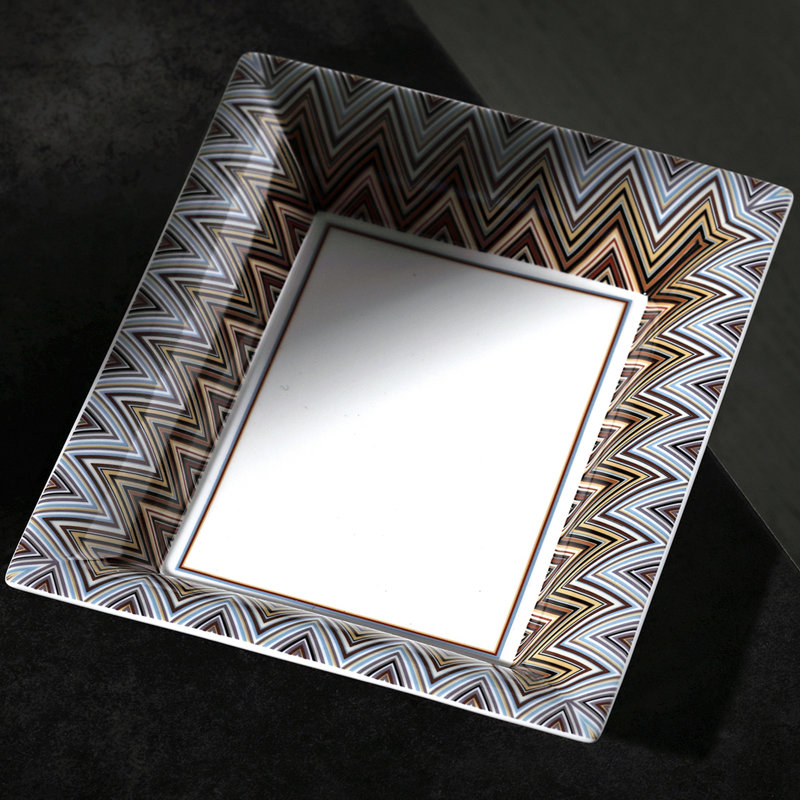Missoni Tray ZIG ZAG Rectangular Large In Luxury Box Jarris 148 8.5" X 6.75"