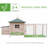 Janda 16.08 Square Feet Walk In Chicken Coop with Chicken Run For Up To 4 Chickens-99420308