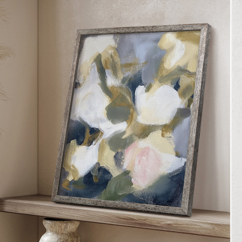 Reproduction encadrée FLORAL Series DCL III - bois massif, H 15 po x l 12 po