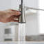 Robinet de cuisine de style commercial avec robinet coulissant en nickel brossé - évier à fonctionnement facile Installation et entretien faciles-1900096545