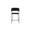 Ashbik Upholstered Adjustable Height Counter Stool with Metal Frame