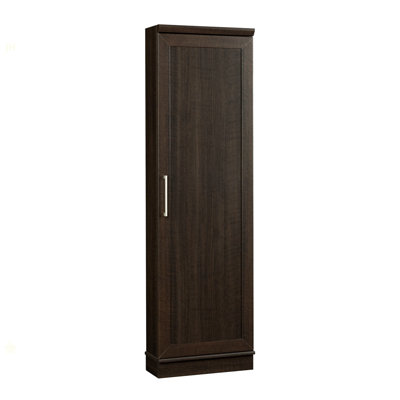 Engineered Wood Contemporary Corner Storage Cabinet With 5 Shelves, Brown by Latitude Run