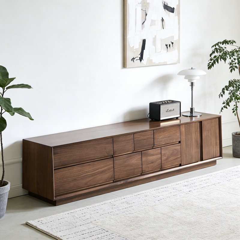 Simple Solid Wood Storage TV Cabinet