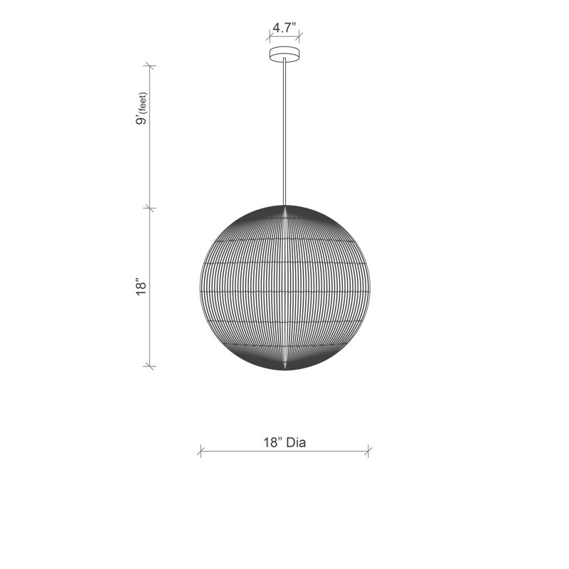 Quill Ball Pendant Light