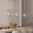 Labonte 1 - Light Mini Cage Pendant Light Seeded Globe Glass