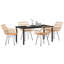 5 Piece Garden Dining Set Poly Rattan-1044892522-1044892523