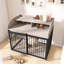Grande cage pour chien avec roues verrouillables-1407936812