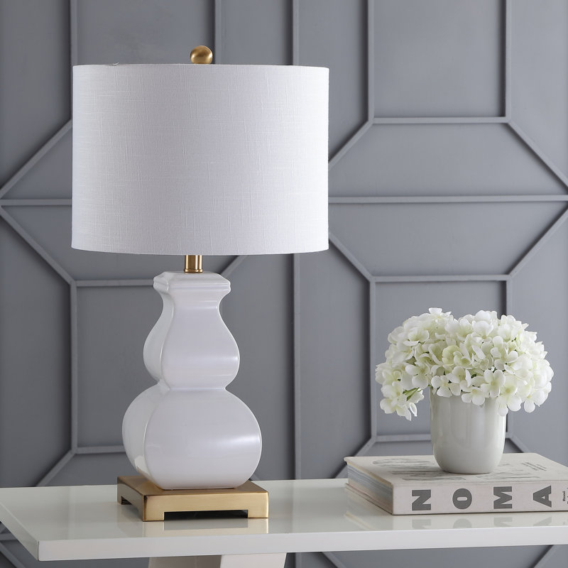 Lampe de table 25,5 "Prague, Blanc