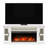 Kenyla Wide Tv Console With Electric Fireplace Insert For 75" Tvs