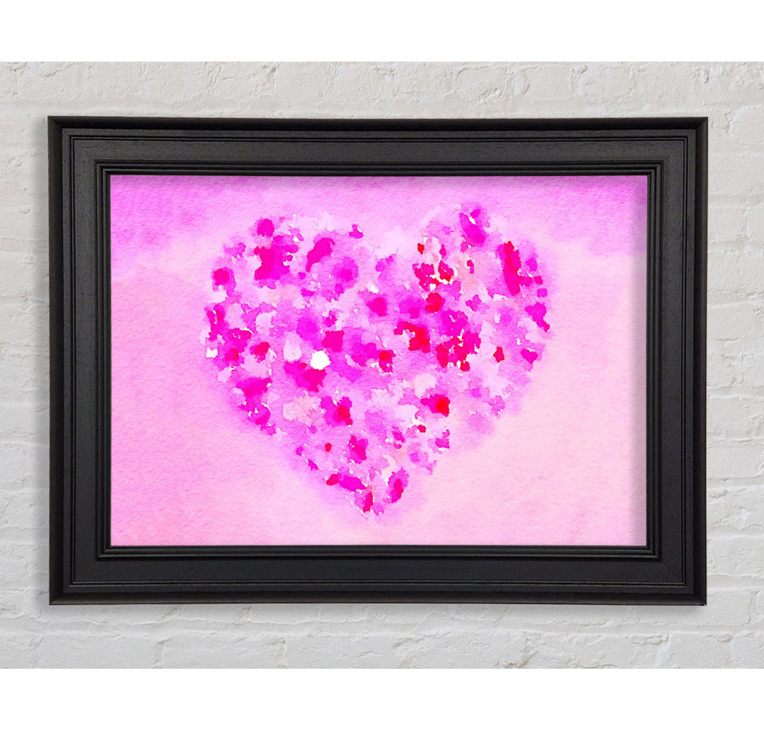 Love Heart Of Petals - Einzelbild Kunstdrucke