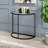 Cricklade 32'' Glass Top Console Table-566966452
