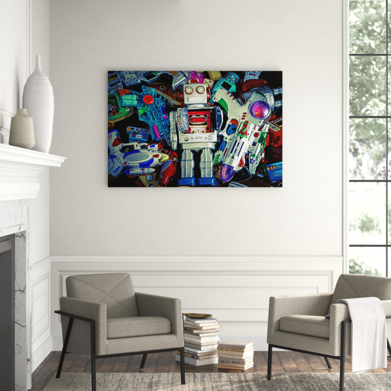 Retro Toys! Print, Aluminum, 40" H x 60" W x 1" D