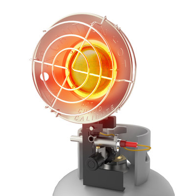 Chauffage au propane SISUPASSIE 15000 BTU, chauffage portatif au propane pour une utilisation extérieure avec 3 modes réglables et une vanne d'arrêt de sécurité pour terrasse, camping, pêche, garage