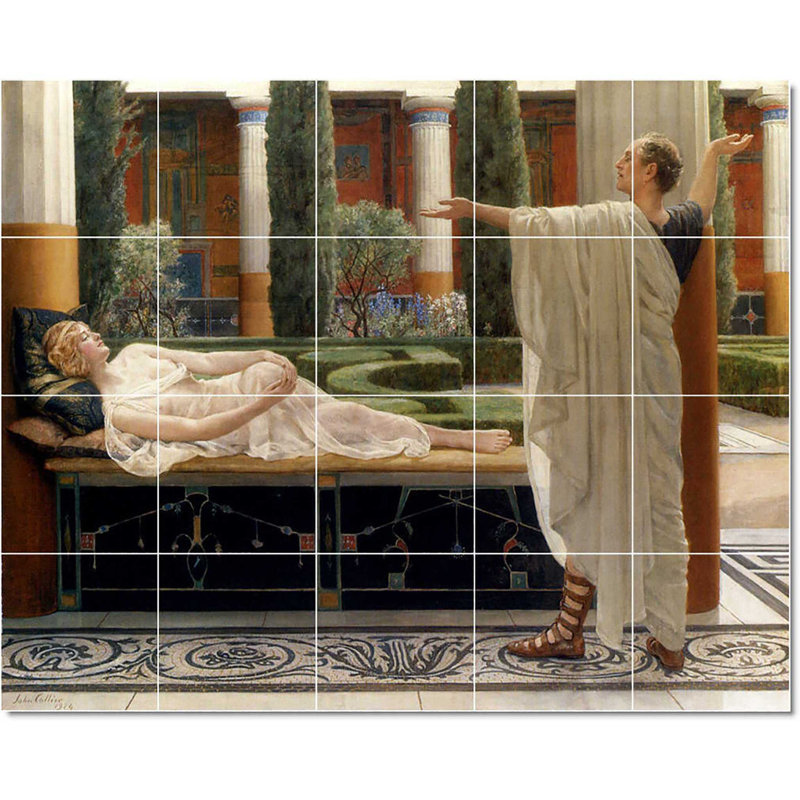 Carreau de peinture murale 40 po x 32 po 8 po x 8 po, John Collier W22238