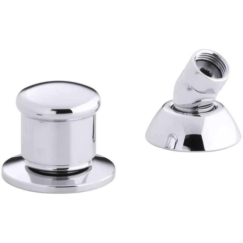 Two-Way Diverter Valve and Handshower Hose Guide, Polished Chrome
