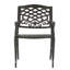 2 fauteuils, conception classique et pieds, structure en aluminium rouille, aspect élégant, l 26,31 po x P 21,82 po, H 35,39 po, chaise à assembler (2 pièces), motif floral à volutes complexes, fabrication spacieuse-121264436