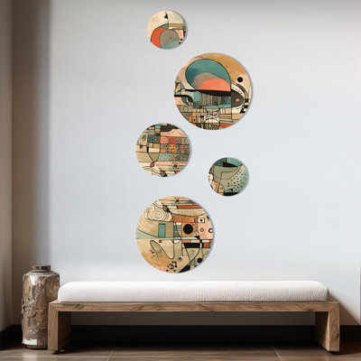 Abstract Wall Decor on Metal