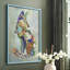 Fantastic Florals Fox, assis, reproduction encadrée - bois massif-1001001184-1001001213