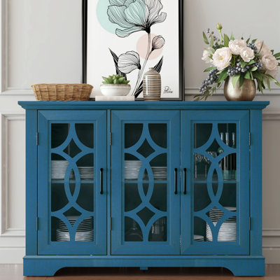 49'' Sideboard Buffet Cabinet With Adjustable Shelf
